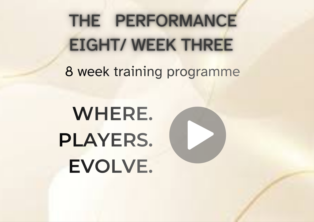The performance Eight , week 3