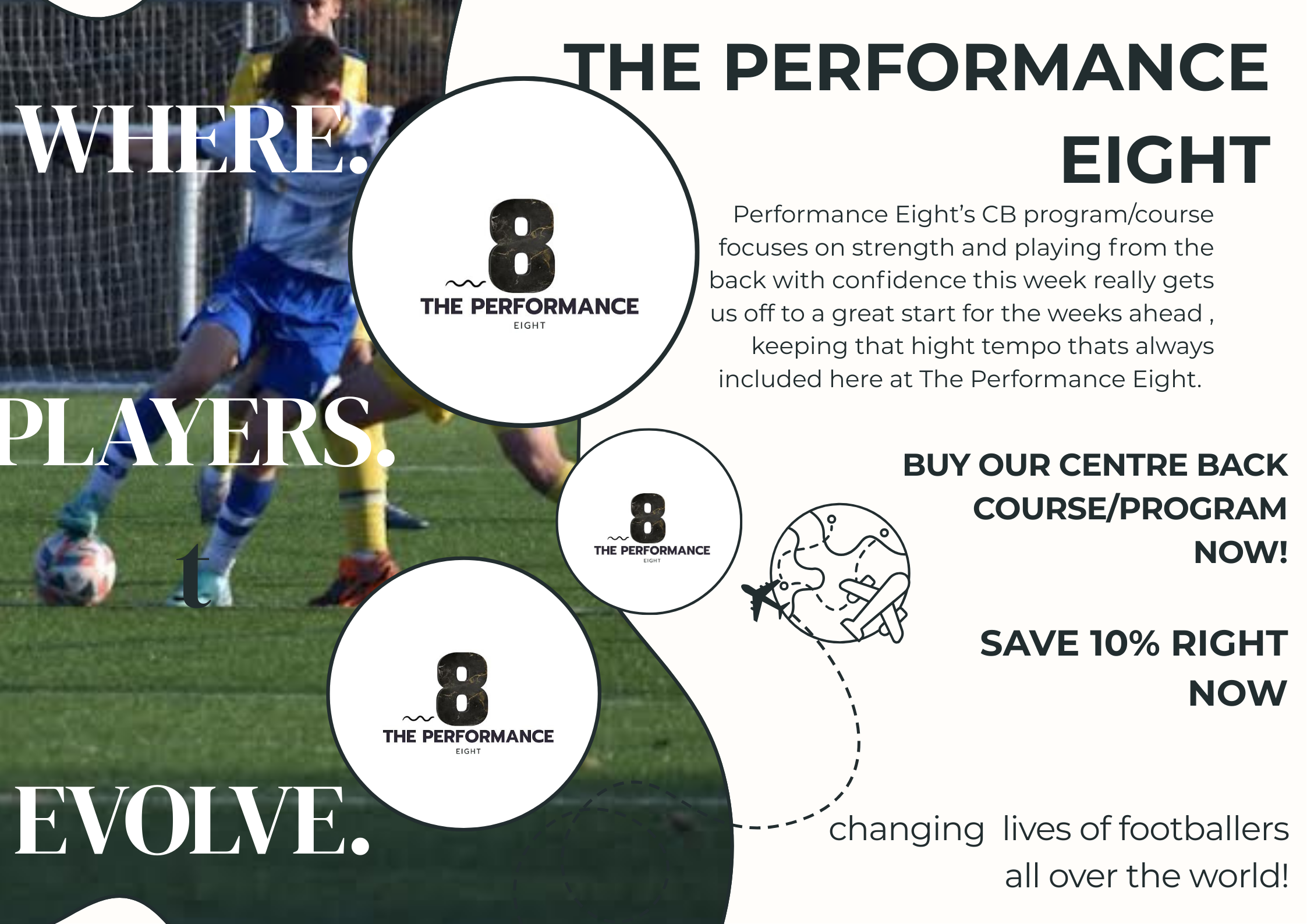 The Performance Eight, Centre back training, week 1